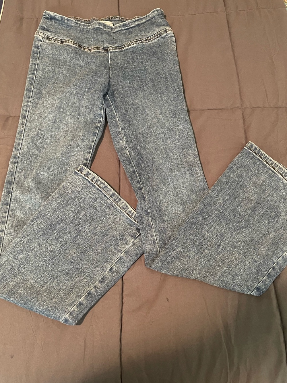 Denim&Co Light Blue Flare Jeans